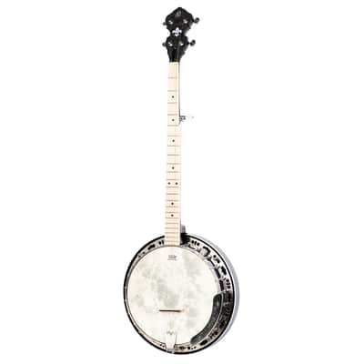 Ortega OBJE400TCO-L Falcon Series Quilted Maple Neck 5-String Resonator Banjo w/Gig Bag For Left Hand Player image 2