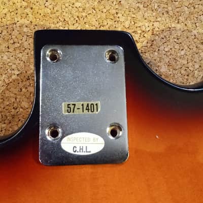 Harmony 57-1401 loaded BODY +neck plate c.1970 sunburst image 10