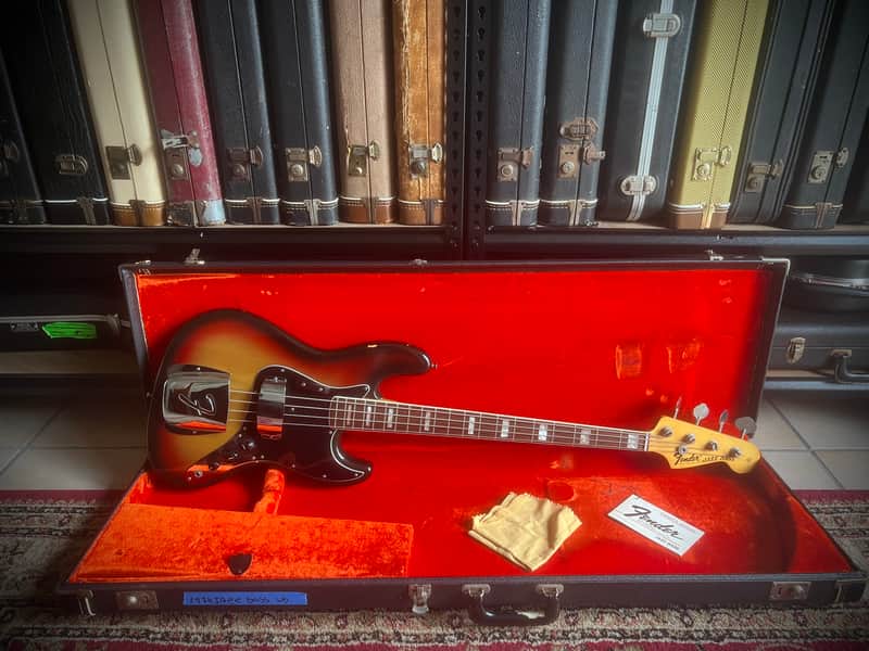1974 Fender Jazz Bass Completely original with case and covers - light weight image 1