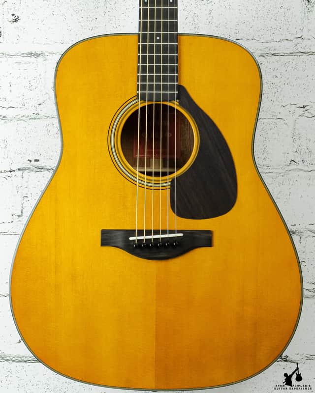 Yamaha FG5 Red Label Dreadnought Natural | Reverb