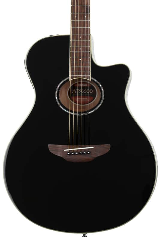 Yamaha APX600 Thinline Cutaway Acoustic-electric Guitar - Black image 1