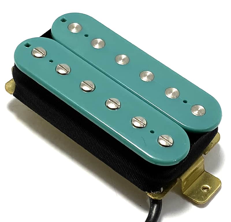 Dragonfire Mod Bucker Neck Position Dedicated Pickup ~ Passive Ceramic Modern Humbucker ~ Teal image 1
