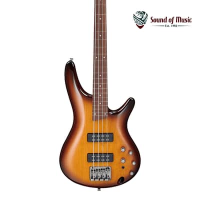 Ibanez Standard SR370E Fretless Bass Guitar - Brown Burst image 1