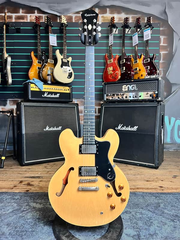 Epiphone Dot Natural 2017 Semi-Hollow Electric Guitar image 1
