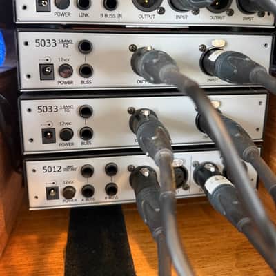Rupert Neve Designs Portico 5043 5033 (two units ) 5012 2012 - 4 units in oak portable case image 7