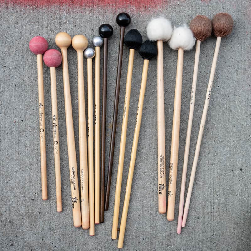 LOT of 7 Pair Vic Firth Mallets T5 T6 M7 M170 - Very Good Condition image 1