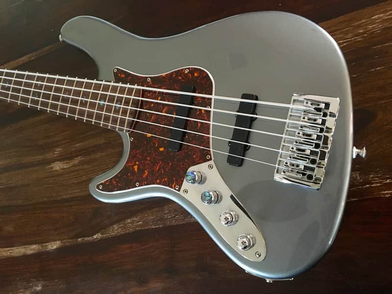 Carvin/Kiesel JB-5 LEFTY Left Handed Jazz Bass 5-string with Many Extras! image 1
