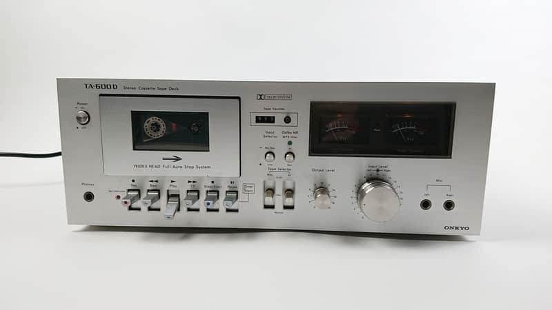 Vintage Onkyo TA-600 D Tape Deck with 2 mic inputs for live