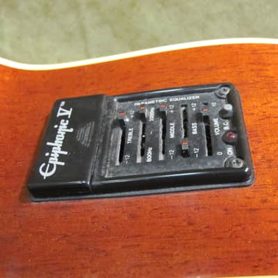 1998 Epiphone Jeff "Skunk" Baxter Acoustic/Electric Mahogany Rare Model! Free US Shipping! image 8