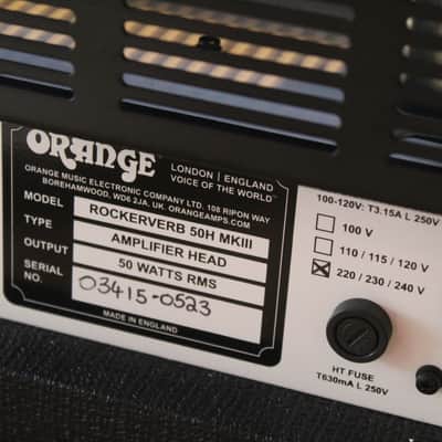 ORANGE "Rockerverb 50 MK III Head" image 15