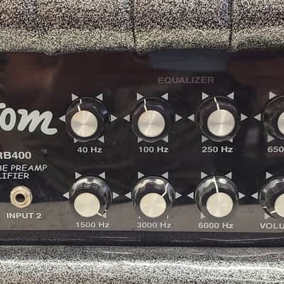 Kustom TRB-400 400 Watt Tube PreAmp Tuck N Roll Bass Amplifier Head image 4