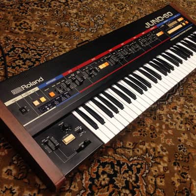 Roland Juno-66 61-Key Polyphonic Synthesizer 1982 - 1984 - Black - With TubuTec MIDI