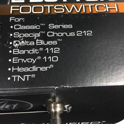 Peavey 2 Button Footswitch * Bandit 112, Envoy 110, Delta Blues & others! Free Shipping!! image 2
