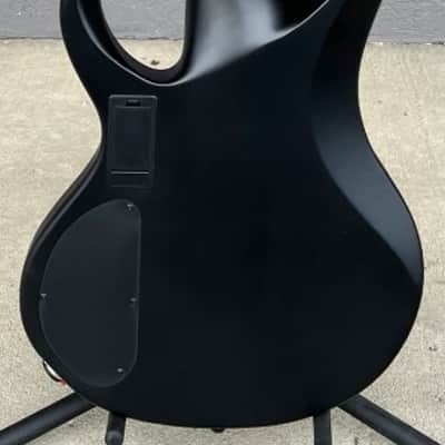 Ibanez BTB625EXBKF Iron Label 5-String Electric Bass Guitar, Flat Black 10lb1oz image 3
