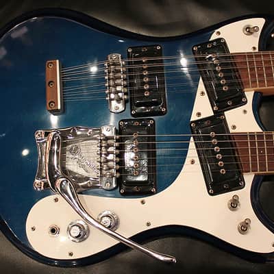 Mosrite ‘Joe Maphis’ Style Double Neck 1966 Blue image 1