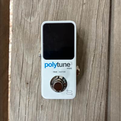 TC Electronic Polytune 3 Mini Polyphonic Tuning Pedal 2019 - Present - White electric guitar pedal image 1