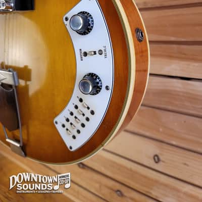 1964 Epiphone Al Caiola Custom Hollow Body Electric Guitar with Hard Case - Shaded Sunburst, Duncan Antiquities, 6lbs 11oz image 5