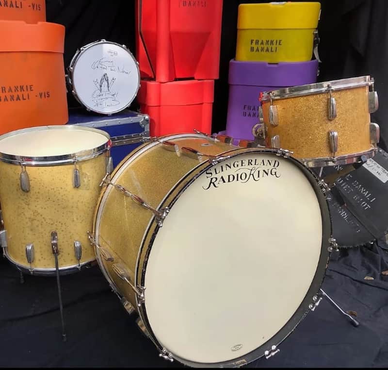 Quiet Riot - Frankie Banali's 1940s Slingerland Radio King Drum Kit 13/16/26 (#32) AUTHENTICATED image 1