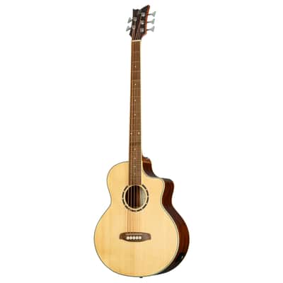 Ortega D7CE-5 Deep Series 7 Spruce Top Mahogany Neck Medium Scale 5-String Acoustic-Electric Bass Guitar image 5