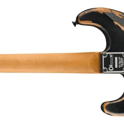 SPECIAL ORDER! Charvel Pro-Mod Relic San Dimas Style 1 HH FR PF guitar Weathered Black image 2