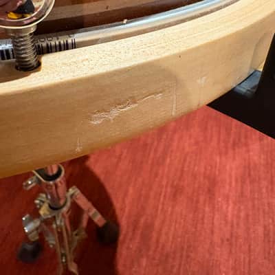 Tama LMP1465FSEN 6.5x14" S.L.P. Series Studio Maple Snare Drum with Wood Hoops 2013 - Present - Sienna Maple image 6