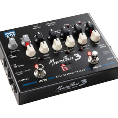 EBS MicroBass 3 2-Channel Bass Preamp Pedal - Open Box image 2