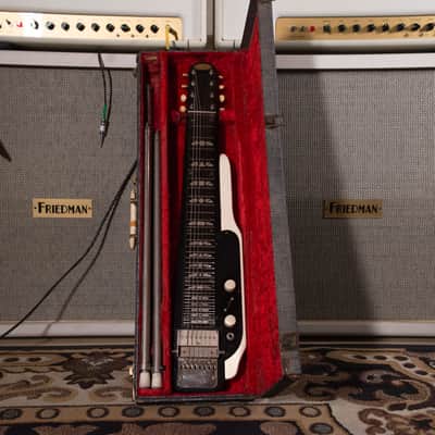 Supro Jet Airliner Lap Steel Console 8 Tuxedo 1960s owned by Chris Shiflett image 1