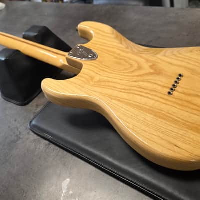 1977 Fender Stratocaster Hardtail Natural Ash Vintage 70s American USA Strat HT Hard Tail 1970's Guitar image 4