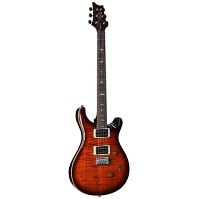 PRS Paul Reed Smith SE Custom 24 Electric Guitar (with Gig Bag), Exclusive Orange Tiger Smokeburst image 2