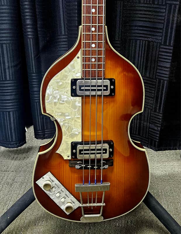 Hofner 500/1 Violin Bass, Left Handed 1980s - Sunburst image 1