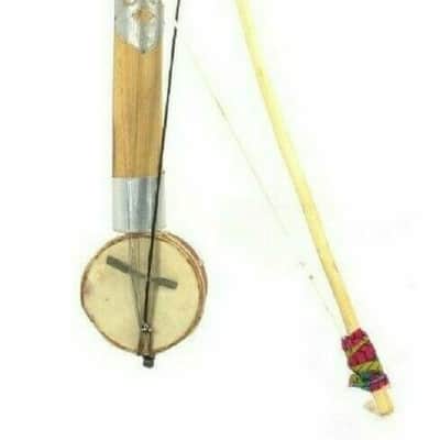 Handmade 15chabi Ravanhatta Rajasthani Sarangi Folk Fiddle Musical String Instrument Ravanahatha2022 image 1