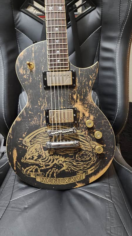 ESP LTD WA-200 Warbird Distressed Will Adler Signature 2015 - 2018 - Warbird Distressed Graphic image 1