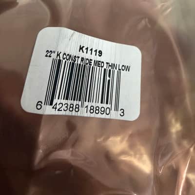 Zildjian 🥁 K CONSTANTINOPLE 22” medium thin low (CHOOSE 1 / 2279,2321,2378, 2471)  grams CYMBAL 2026 image 2
