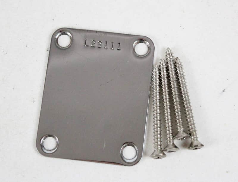 1963 Vintage Fender Jaguar/Jazzmaster/Stratocaster/Telecaster NeckPlate USA 1960s Pre-CBS L-Series image 1