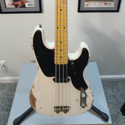 Nash PB-52 Relic Bass Guitar!  Excellent Bass! - White image 3