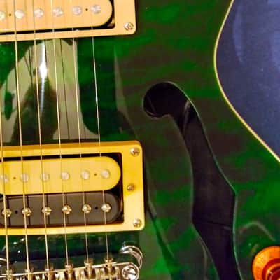 Xaviere XV 550 Green Semi-Hollowbody 2017 - Gloss image 9