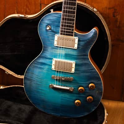 Nik Huber Orca 59 Blue Turquoise Glow Brazilian RW Fretboard image 13
