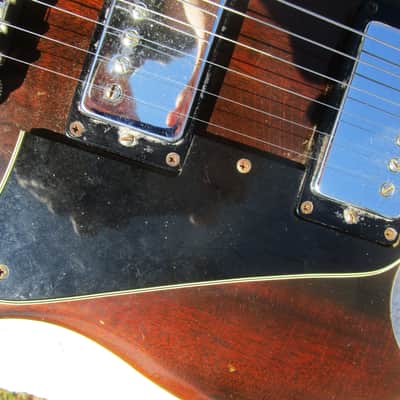 Gibson SG Deluxe Guitar, 1971, Walnut Finish, Bigsby, Grovers, Case image 7