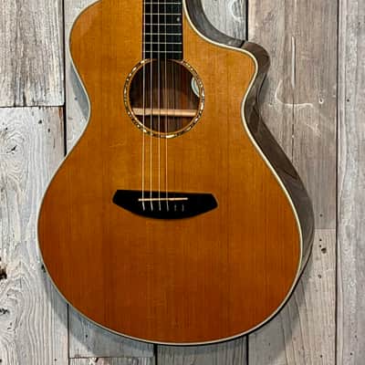 2018 USA Breedlove Premier Concert LTD Cedar/Rosewood Limited Edition Cutaway Acoustic/Electric Guitar Gloss Natural, Comes with a Pro Set up and Ships Fast! image 2