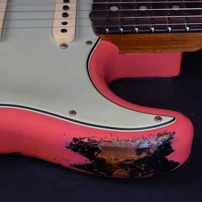 Fender Custom Shop Ltd. 60/63 Stratocaster NEW - Fiesta Red over Sunburst Heavy Relic image 10