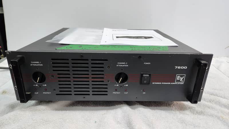 ELECTRO/ VOICE Vintage model 7600 Stereo Amplifier image 1