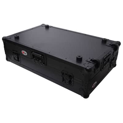 ProX XS-DDJFLX10WLTBL Pioneer DDJ-FLX10 Black Case w/Shelf+1U Rack+Wheels+LED image 3