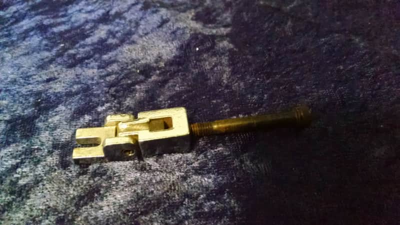 1980s Floyd Rose FRT-7 Tremolo Bridge Saddle Chrome image 1