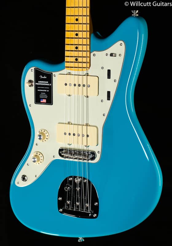 Fender American Professional II Jazzmaster Miami Blue Maple Fingerboard Left-Hand (341)