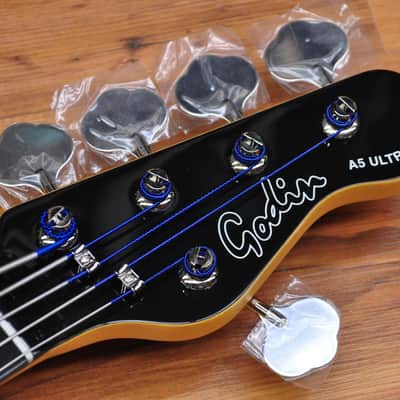 Godin A5 Ultra  Fretless A/E Natural image 13