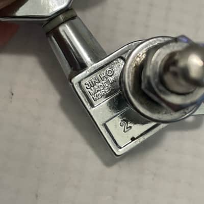 Electric Guitar Lefty Left Handed Jin Ho Korea Tuners Tuning Pegs 6 In Line Fits Jackson Dinky image 7