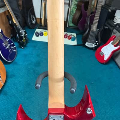 B.C. Rich Warlock WGWHMR Metallic Red with Widow Headstock image 11