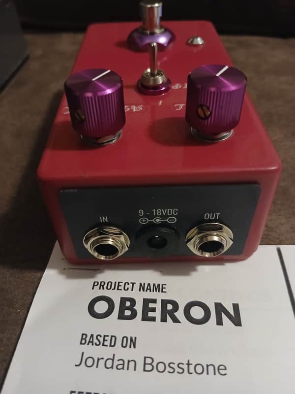 PigStompPedals "Jordan Bosstone clone" AionFX - Oberon - Pink gloss image 1