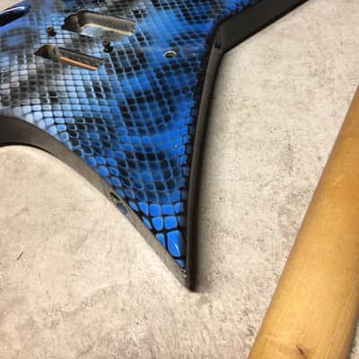 Bc Rich Vintage USA Ironbird 80's Blue Snake Skin image 10