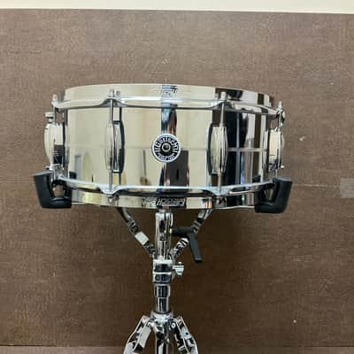 Gretsch GB4165S Brooklyn Chrome Over Steel 5.5x14" 8-Lug Snare Drum 2015 - Present - Chrome-Plated image 1